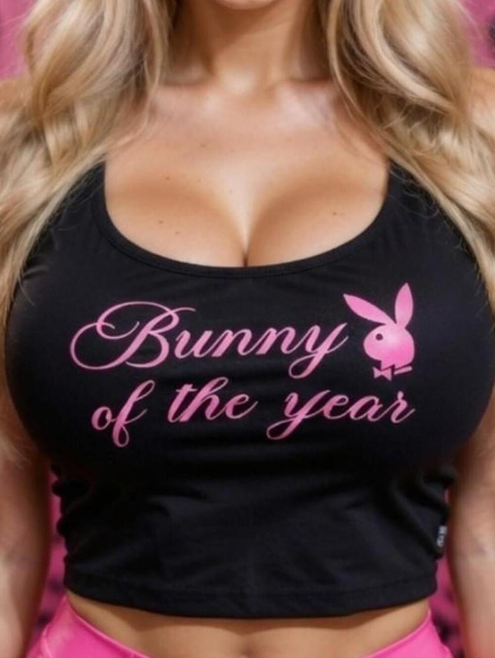 Playboy x Missguided "Bunny of the Year" cropped tank top